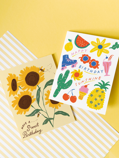 Sunflower Birthday Card