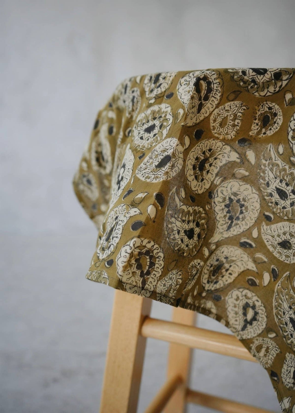 Kalamkari Cotton Bandana | Emerald Wine