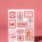 Valentines Stamps Card