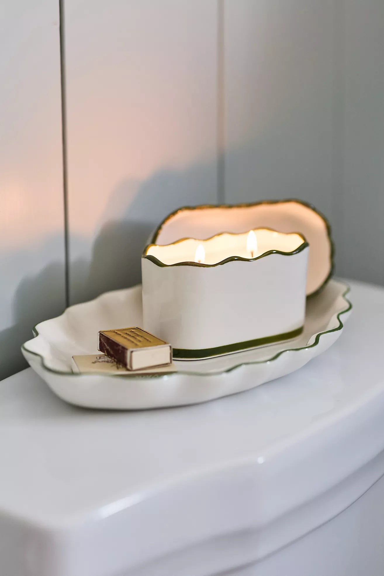 Cherie Ceramic Candle | Smoked Pistachio