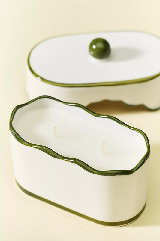 Cherie Ceramic Candle | Smoked Pistachio