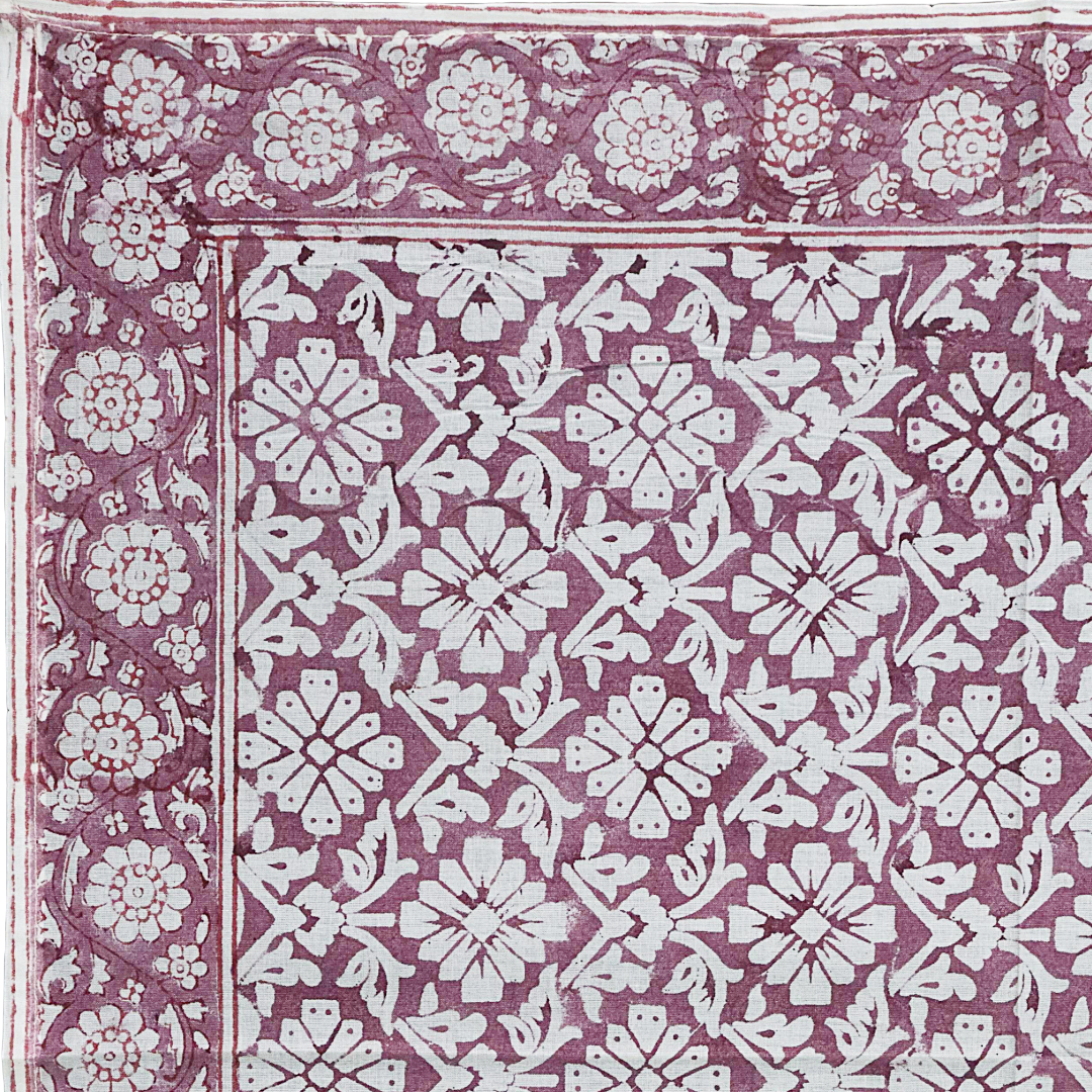 Block Printed Cotton Bandana |  Plum Mithai