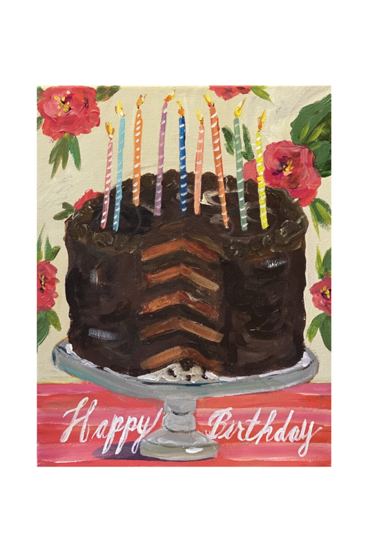 Chocolate Birthday Cake Card