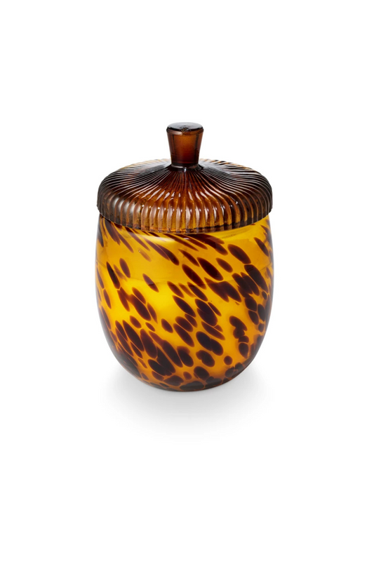 Woodfire Glass Acorn Candle