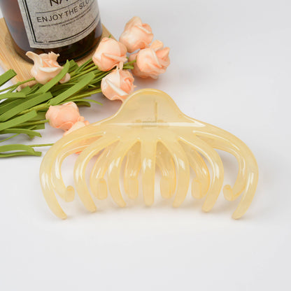 Transparent French Hair Claw | Butter