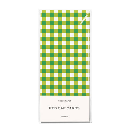 Tissue Paper Pack | Green Gingham