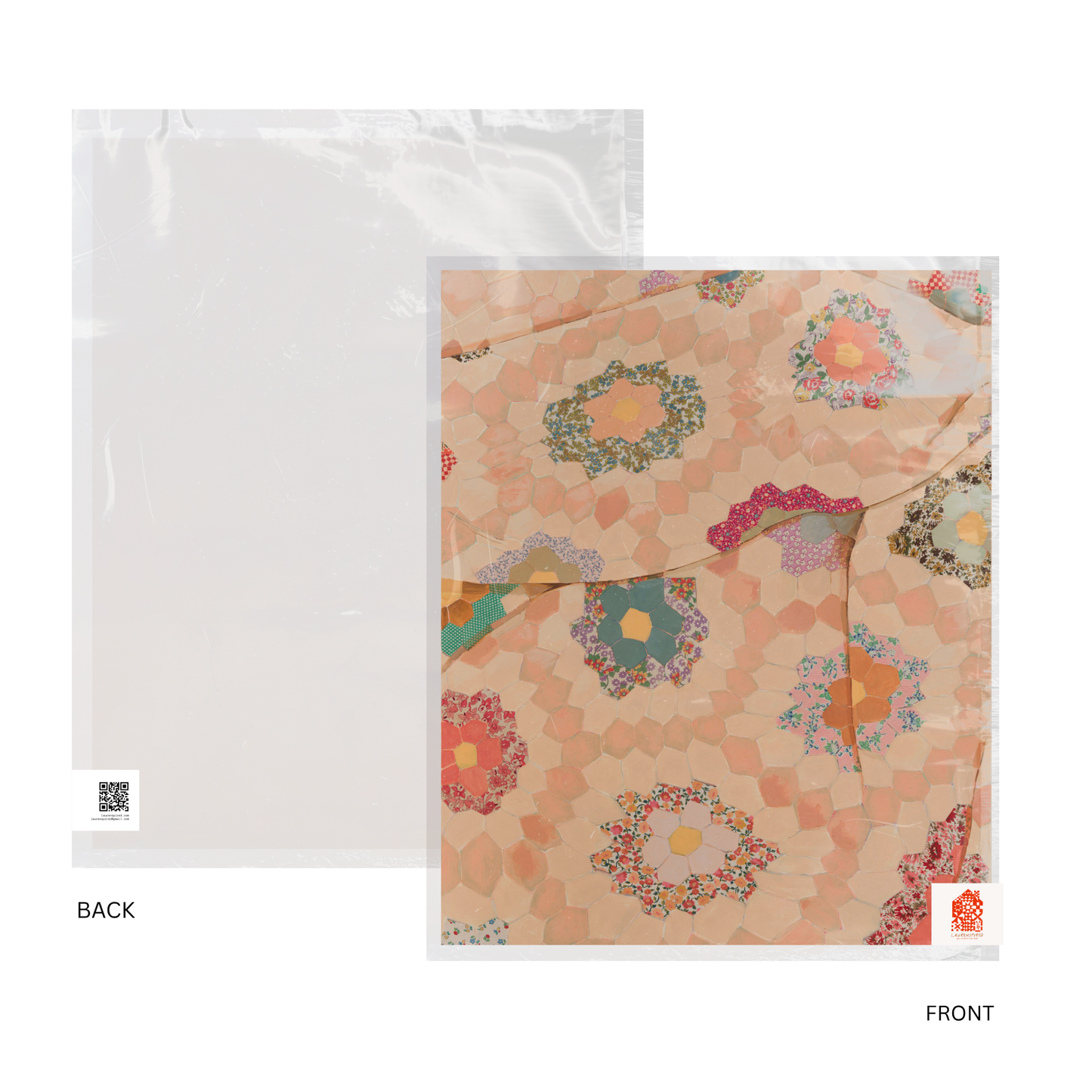 Pink Quilt Art Print | 8 x 10