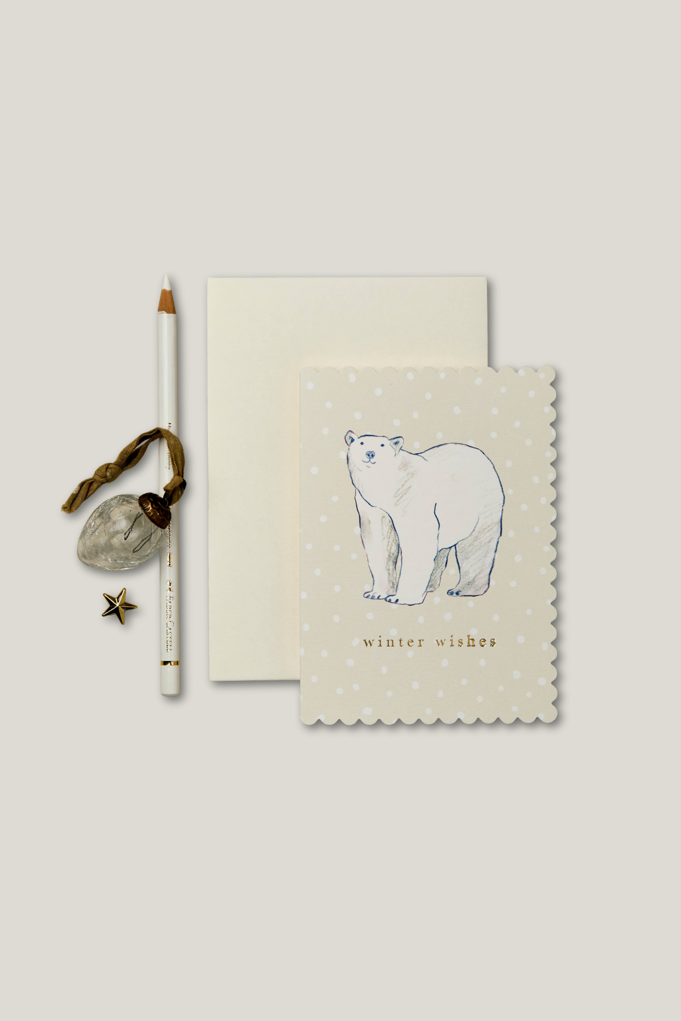 Polar Bear 'Winter Wishes' Card