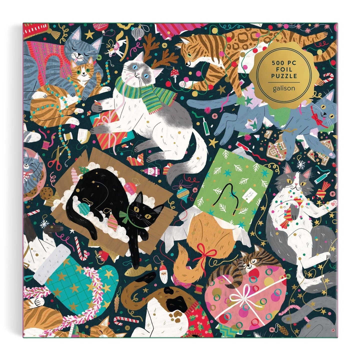 Catmas Chaos | 500 Piece Foil Puzzle
