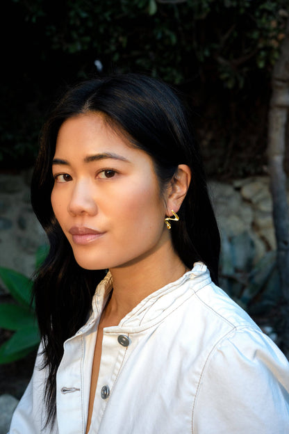 River Wild Hoops | 18K Gold Plated