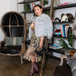 Serpentine Floral Sheer Socks