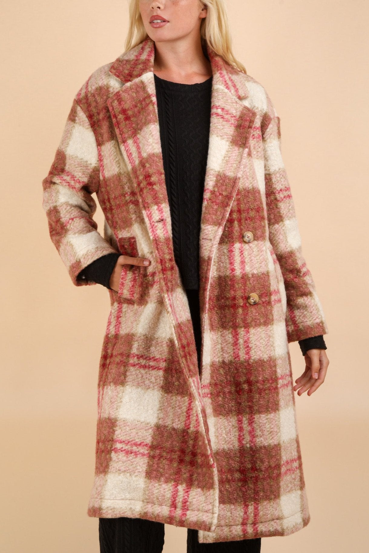 Apple Pie of My Eye Plaid Coat