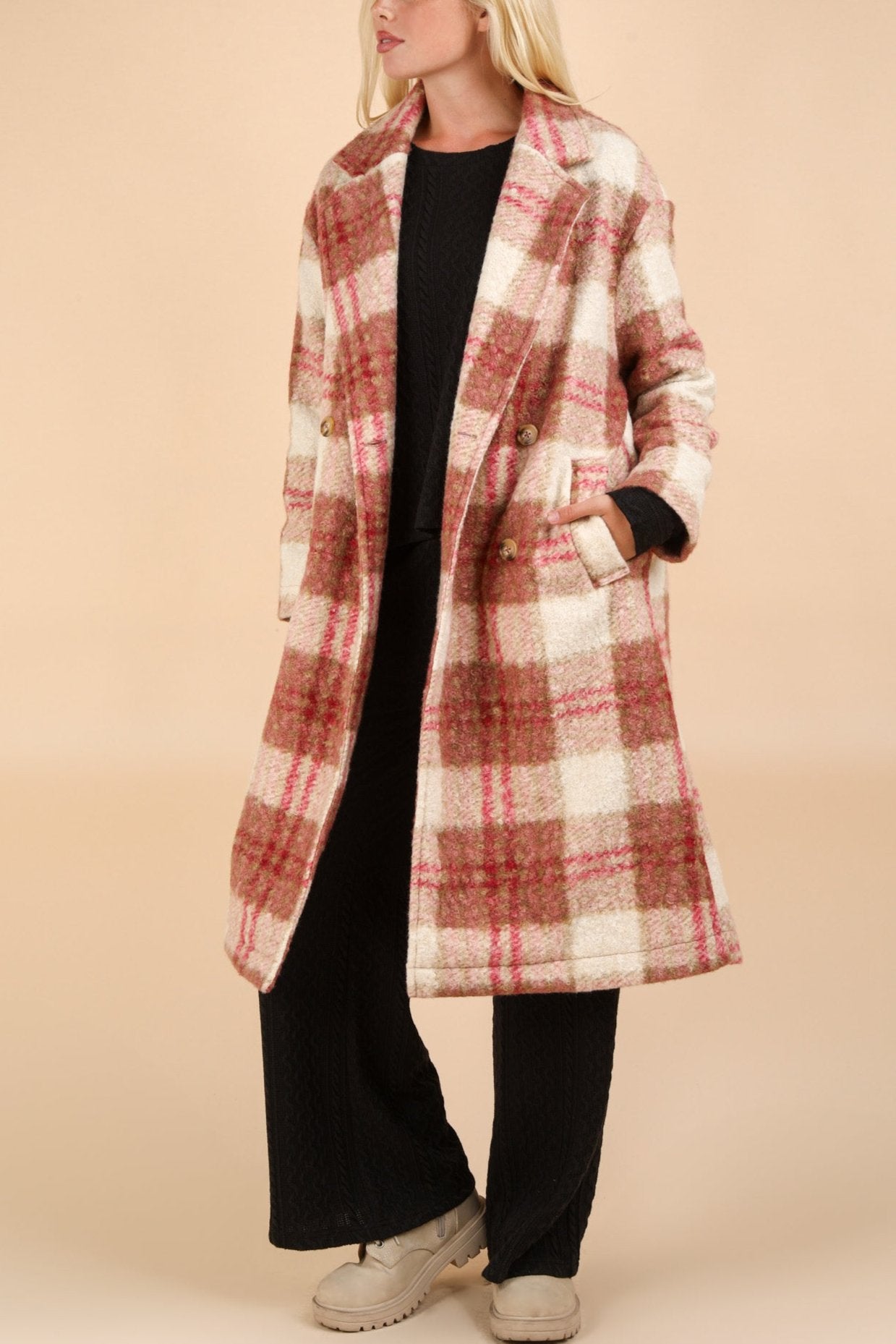 Apple Pie of My Eye Plaid Coat