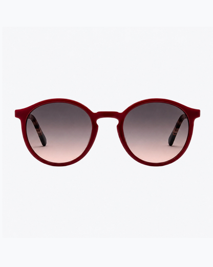 Lennon Sunnies | Burgundy + Tortoise