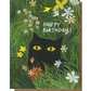 Happy Birthday Flower Kitty Card