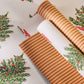Christmas Tree Toffee Stripe Double Sided Gift Wrap | Roll of 3 Sheets
