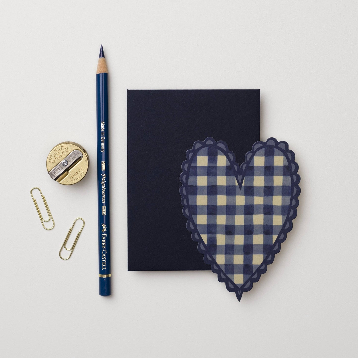 No. 2 Blue Heart Mini Card