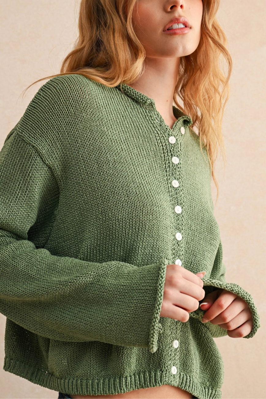 Lake House Cardigan | Sage