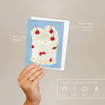 Heart You Wedding Cake Card