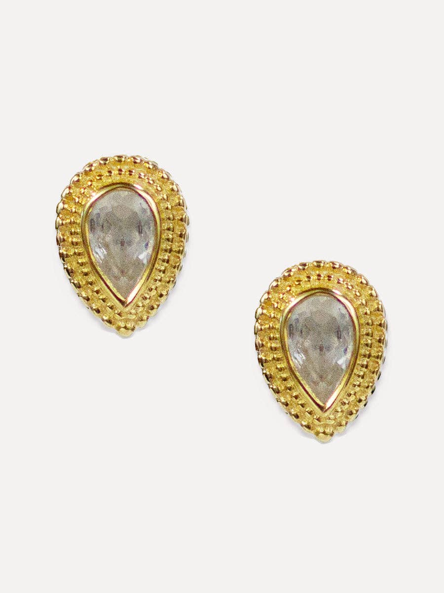 Ellis Studs | White Topaz