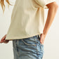 Weekend Boxy Crop Tee | Oatmeal
