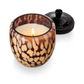 Midnight Pumpkin Glass Acorn Candle