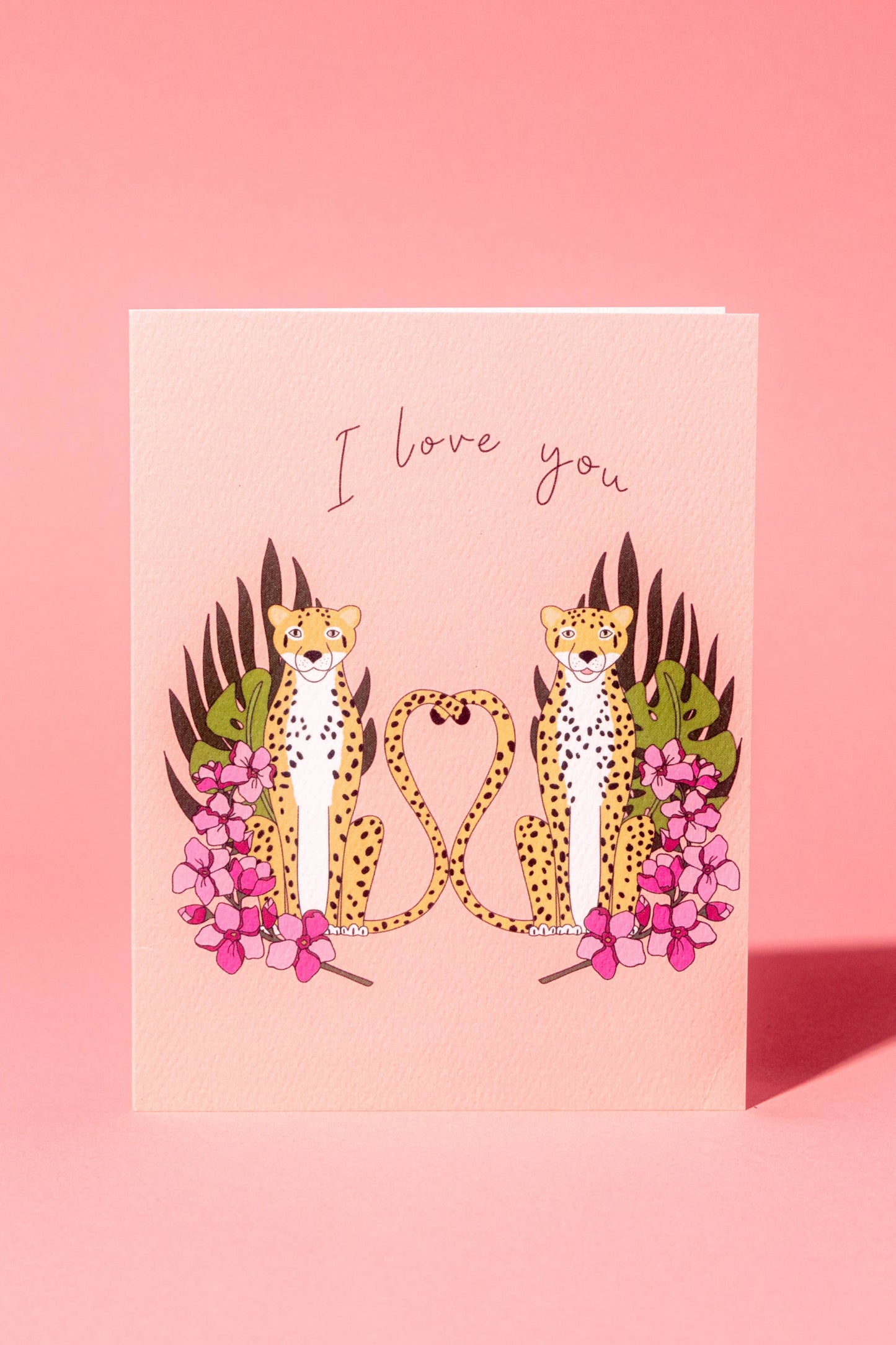 Love Leopards Valentine's Day Card