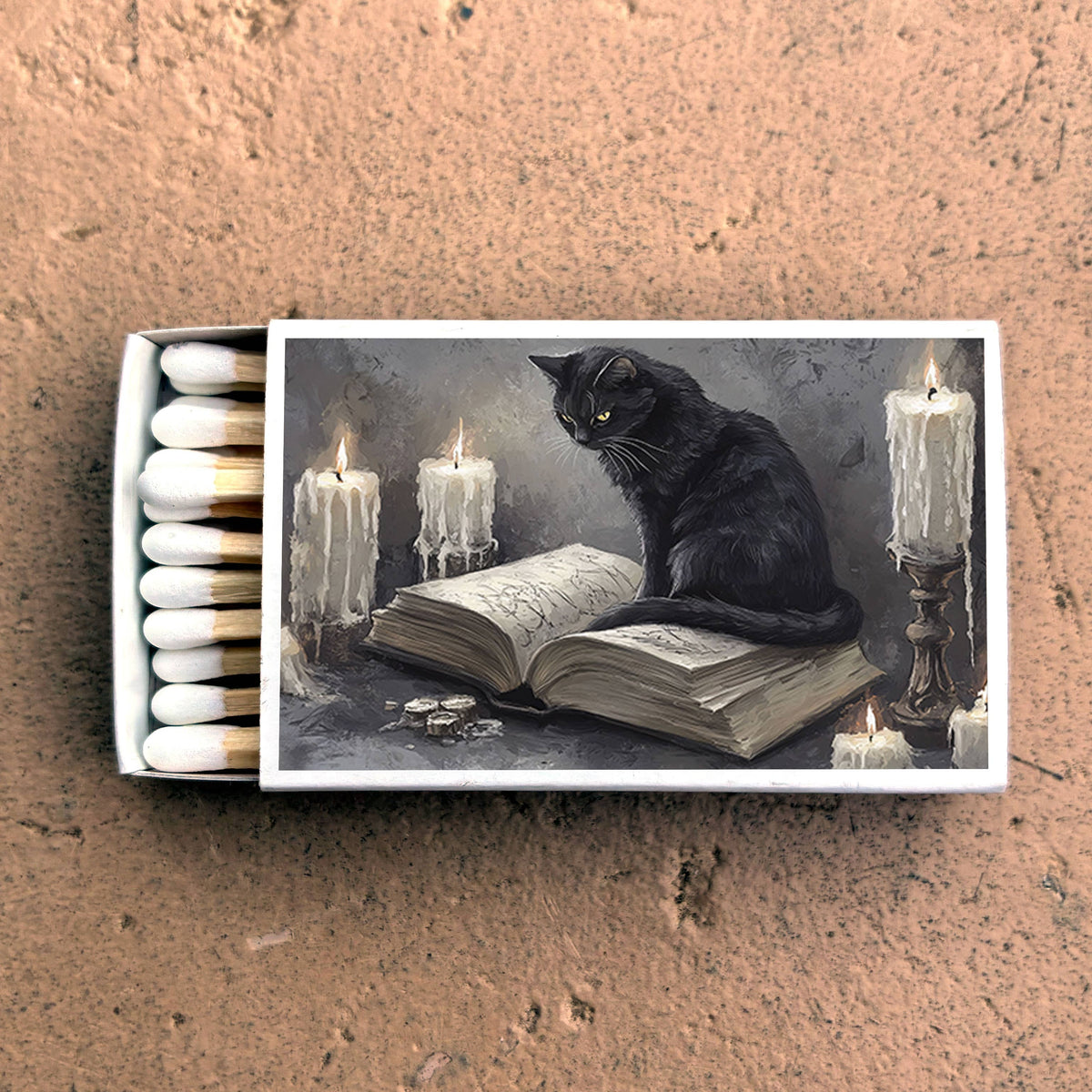 Casting Spells Black Cat Matchbook
