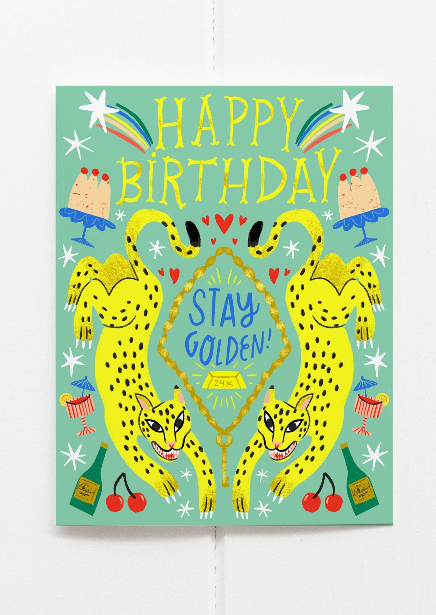 Stay Golden Birthday Card