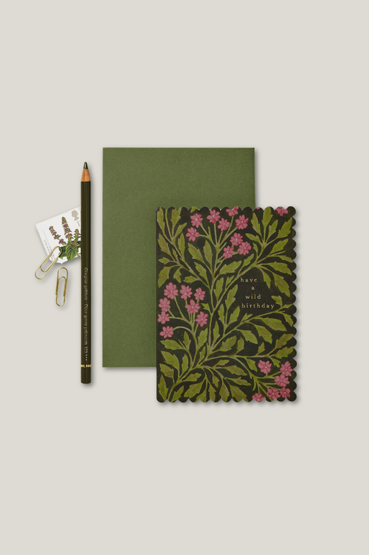 Green Flora 'Wild Birthday' Card