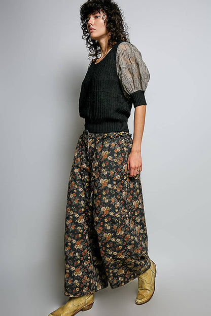 Frankie Floral Wide Leg Trousers