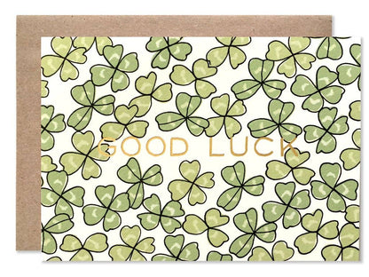 Goodluck Shamrocks Card