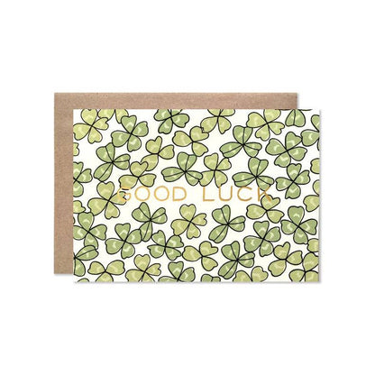 Goodluck Shamrocks Card