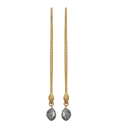 Naya Snake and Labradorite Earrings
