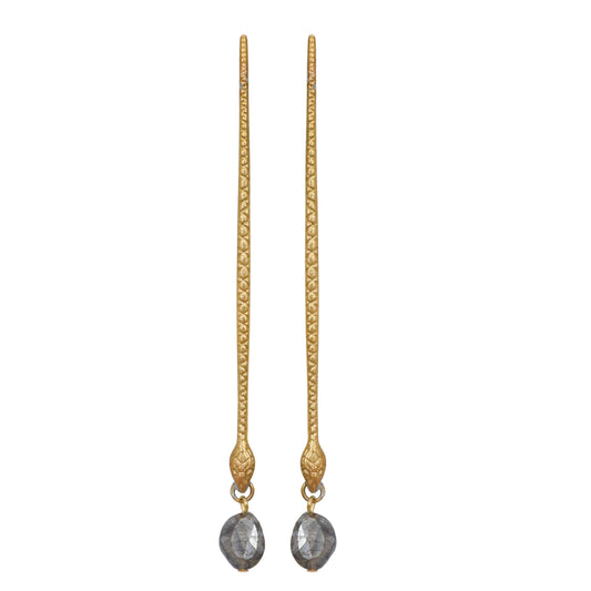 Naya Snake and Labradorite Earrings