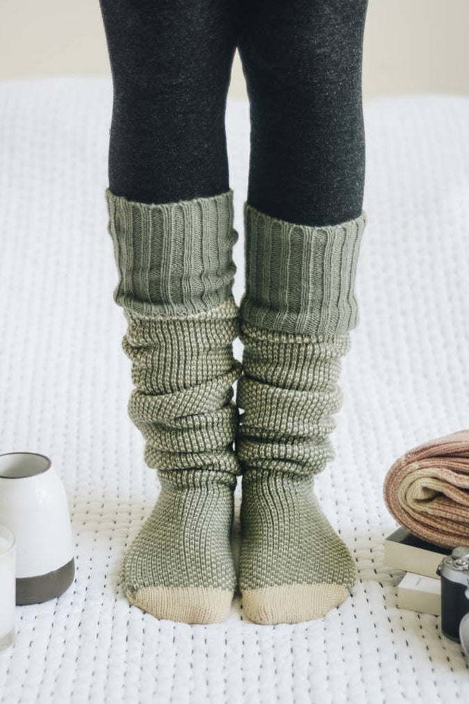 Lounge Knee High Socks | Mint