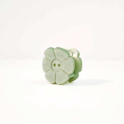 Flower Button Hair Claw | Mint