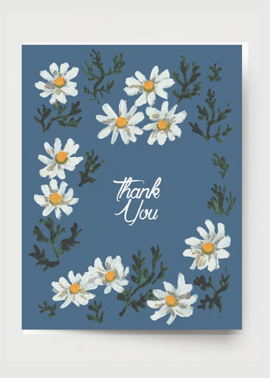 Daisy Wreath Thank You Card