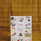 Grid Flower Doodles Birthday Card