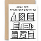 Here For You Pantry Sympathy Card