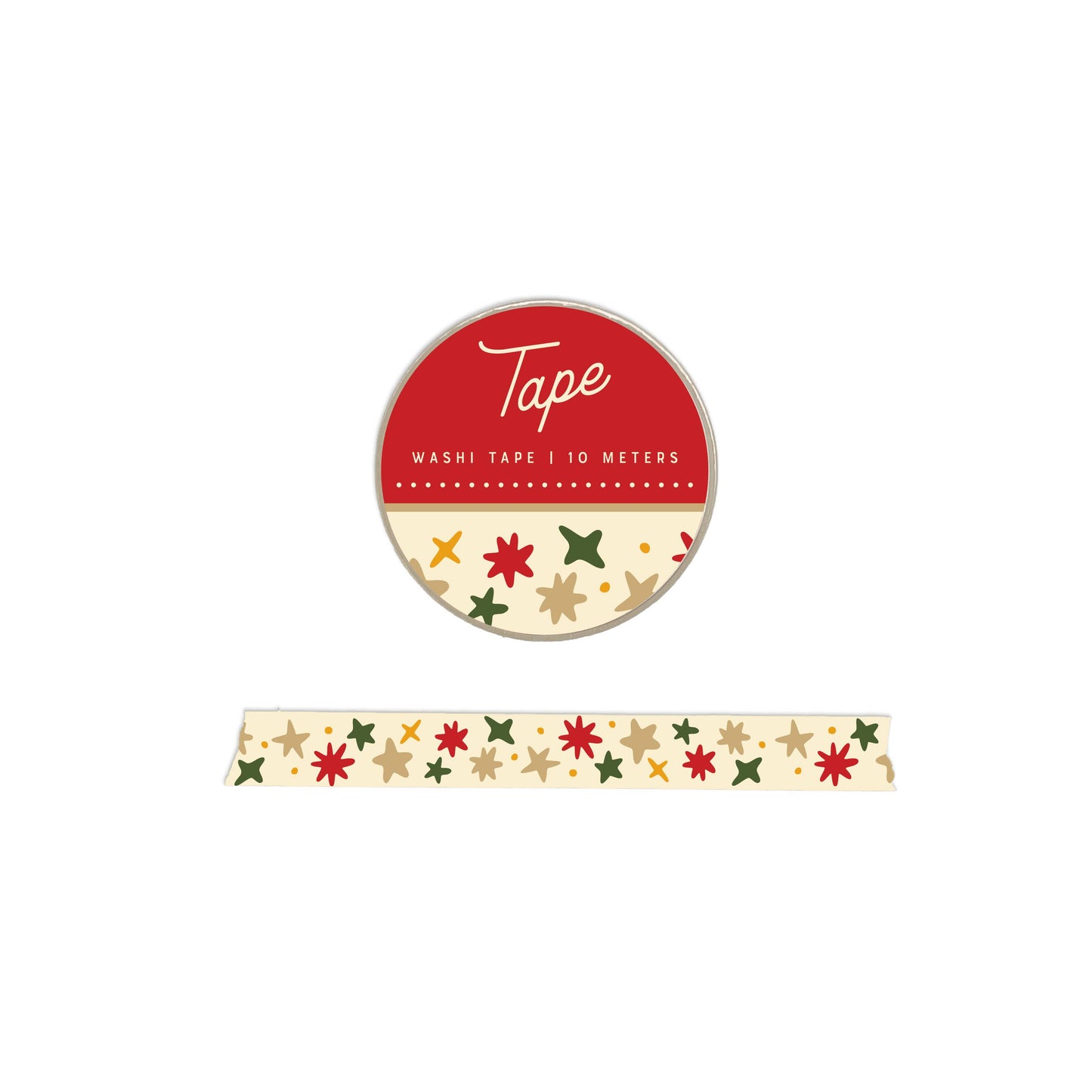 Christmas Holiday Stars Washi Tape