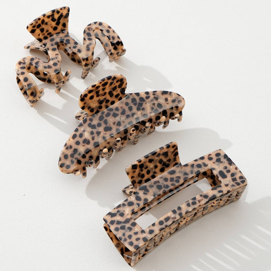 Wild Leopard Hair Claw | Assorted