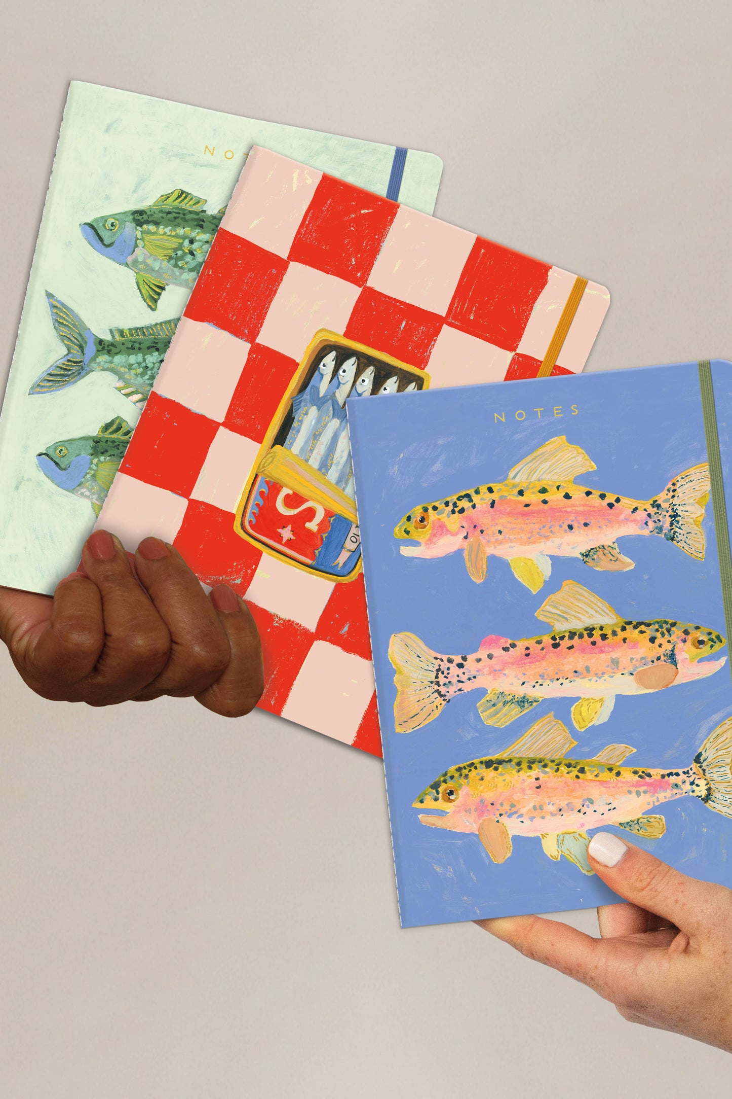 Three Fish Sewn Trio Notebook Set