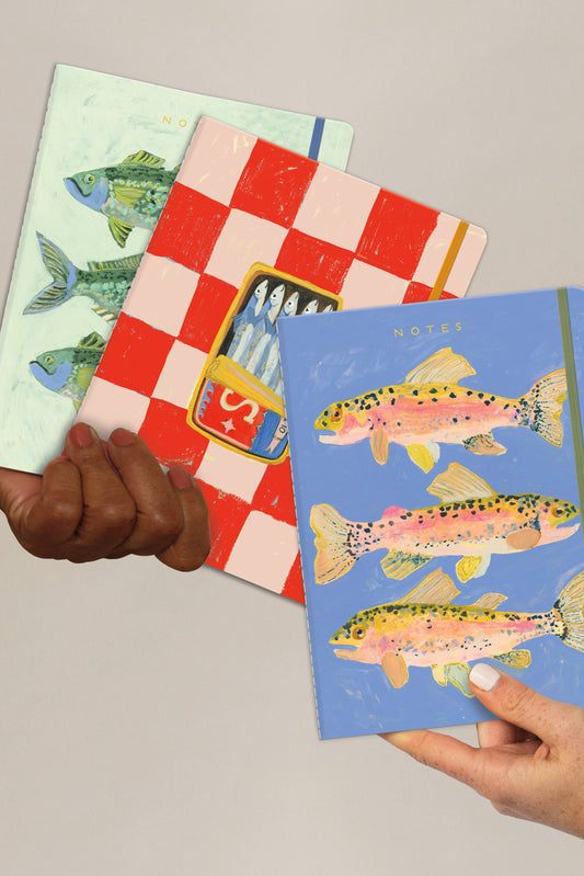 Three Fish Sewn Trio Notebook Set