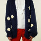 Flower Loose Knit Cardigan