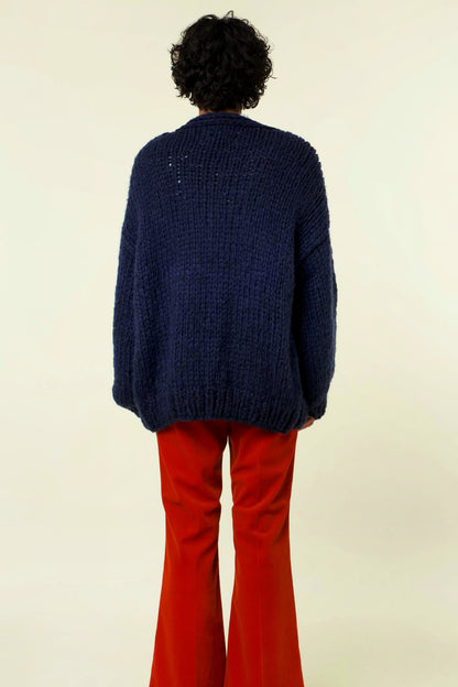 Flower Loose Knit Cardigan