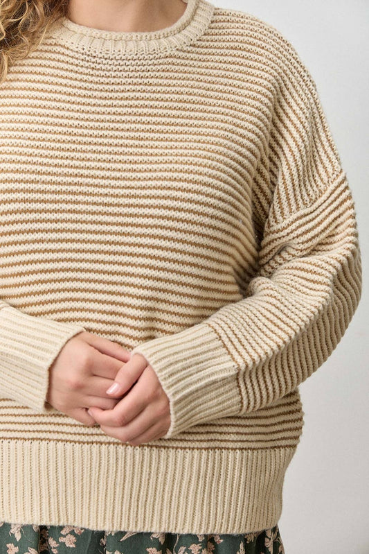 Roll Neck Stripe Sweater | Extended