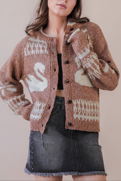 You're The Swan For Me Cardigan