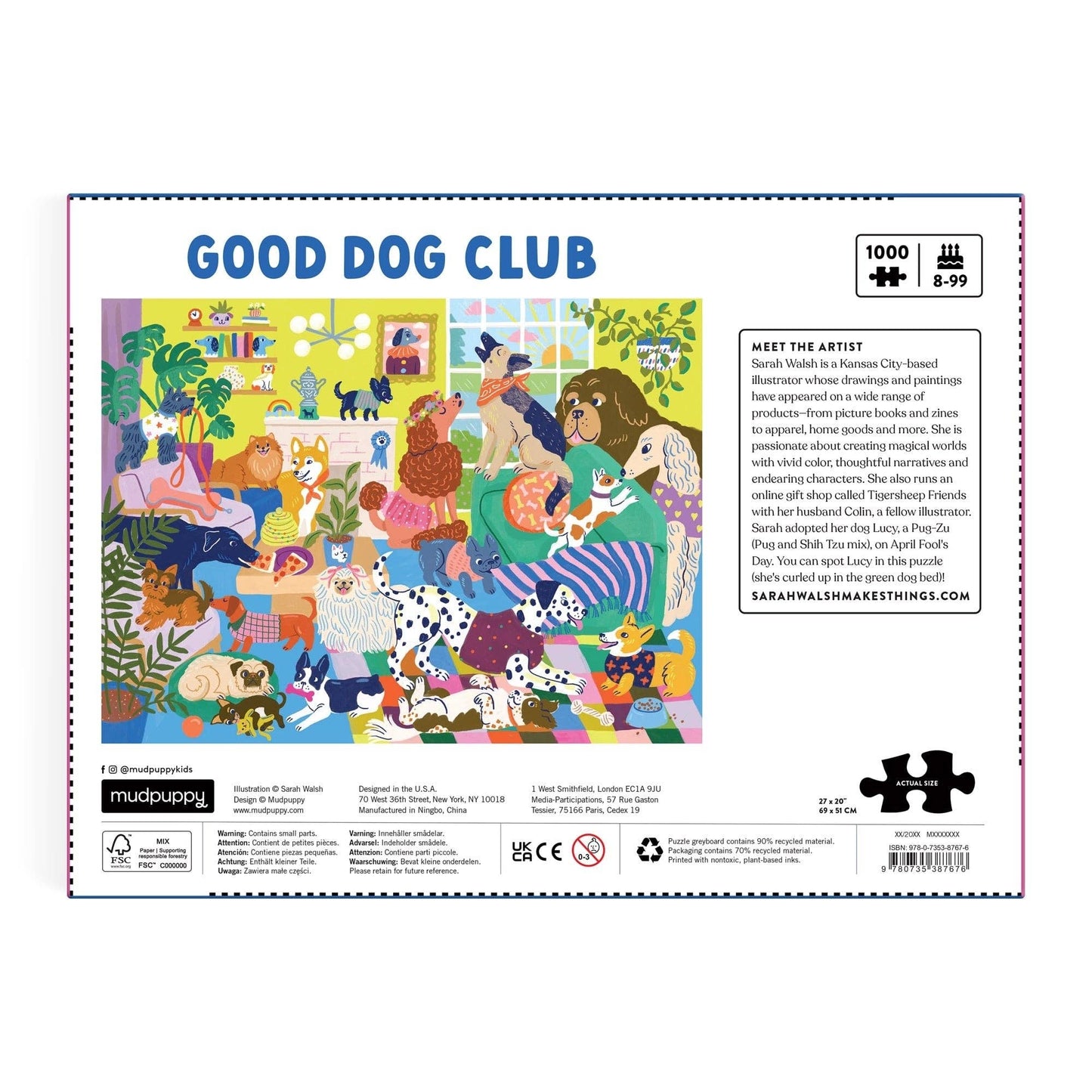 Good Dog Club | 1000 Piece Puzzle