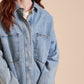 Rosewood Oversized Shacket | Light Denim